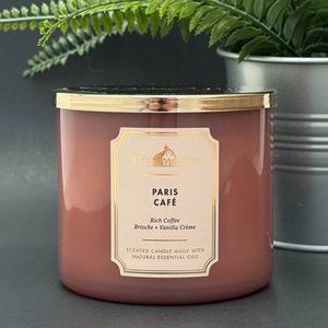BBW Paris Café White Barn Bath & Body Works 3 Wick Candle